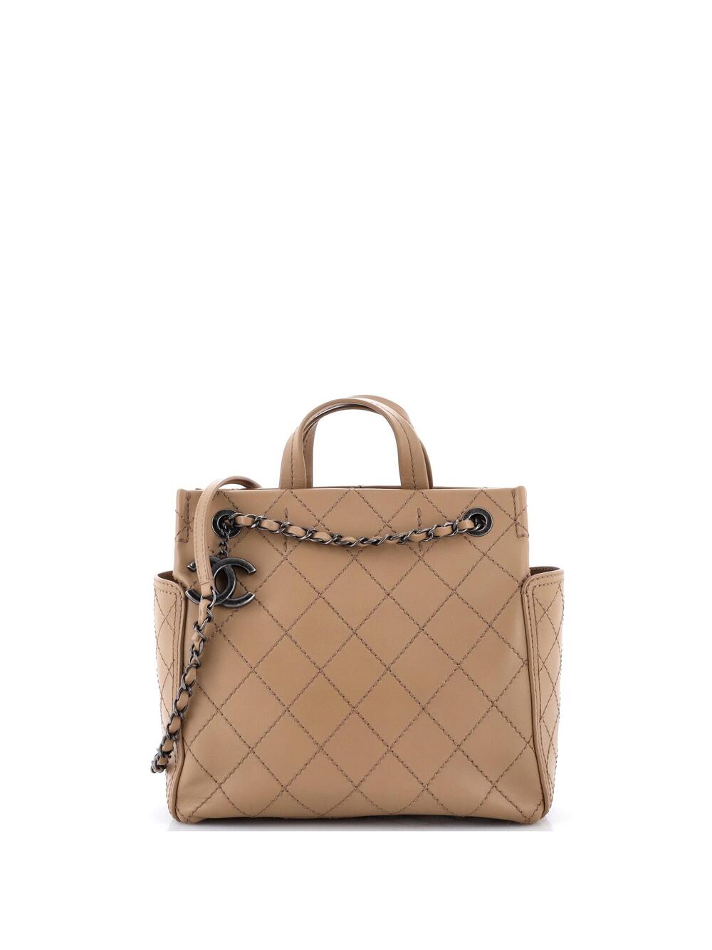 Chanel Cc Pocket Tote Quilted Calfskin #370870C34B